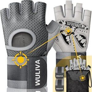 Workout Gloves for‎ Men and Women Large Gray